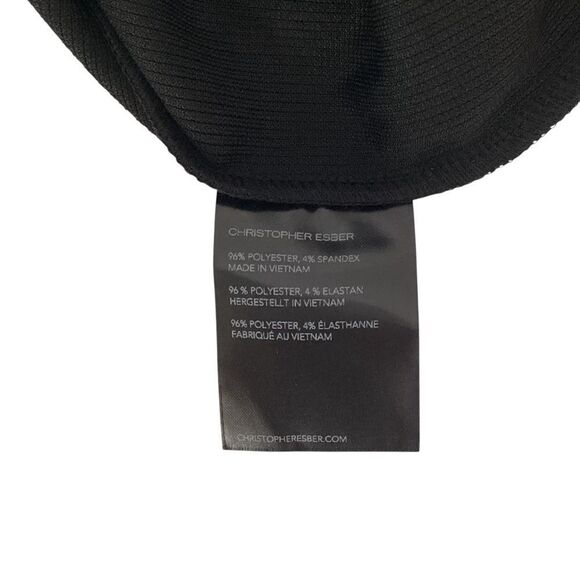 CHRISTOPHER ESBER NWT Size AU 10 US M Black Oblix Maxi Dress Cut Out Rib Knit - Picture 13 of 16